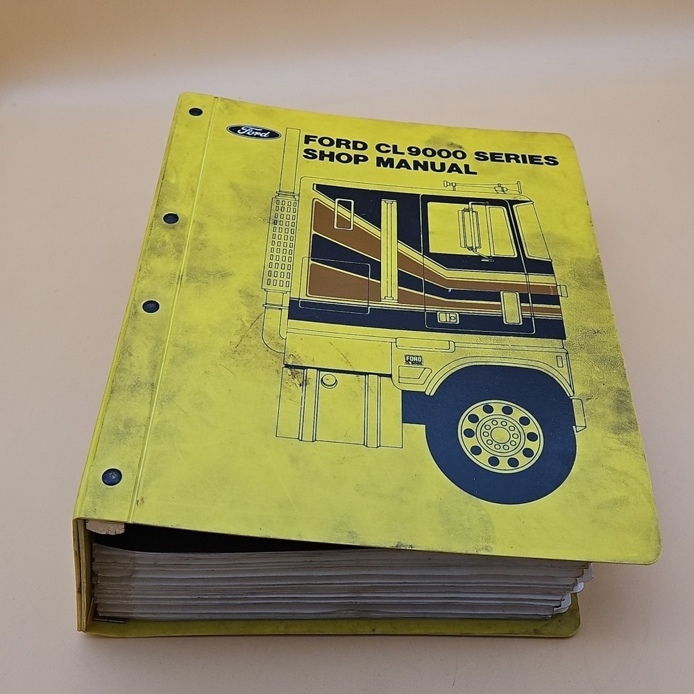 Vintage Ford CL9000 Series Shop Manual Binder Semi Trucks